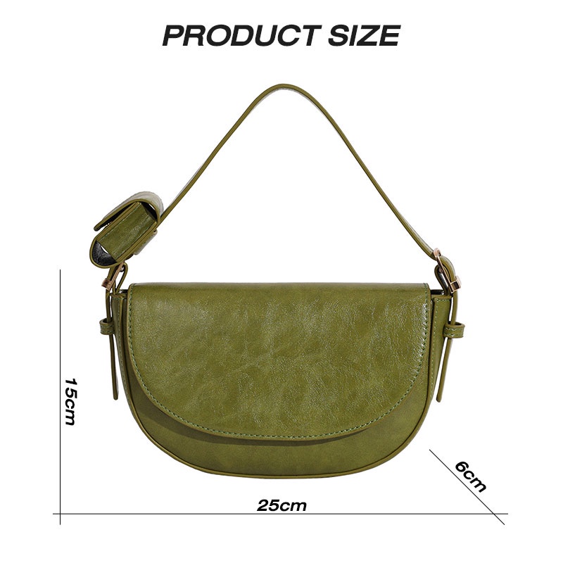 Mischa Túi Đeo Chéo Da PU Màu Trơn Phong Cách Đường Phố Đơn Giản Cho Nữ