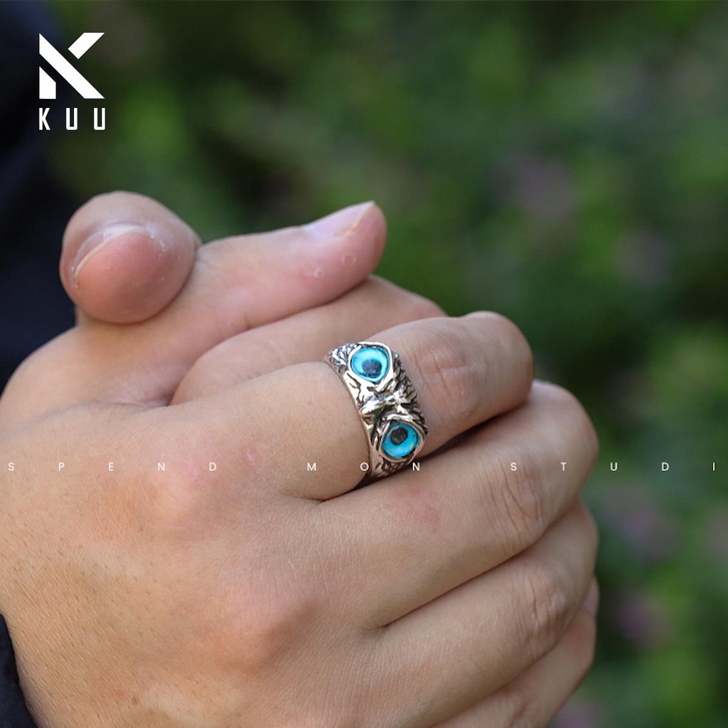 Combo VER 1 Vòng Cổ Xích Trơn + Vòng tay TIN + Nhẫn Eagle  (tặng 1c Hoa tai ngẫu nhiên) - KuuClothes