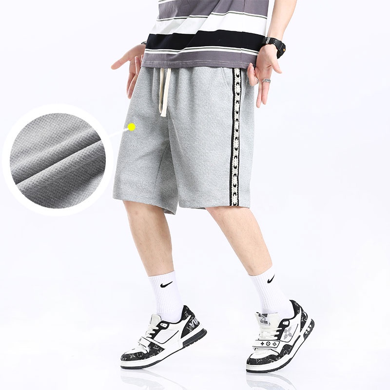 Quần Short Thể Thao Plus Size Lưng Thun Rút Dây Thời Trang Nam Năng Động M-5XL