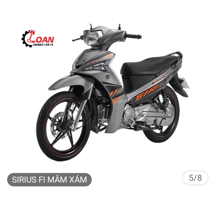 DÀN ÁO SIRIUS FI MÀU XAM NHÁM PHIÊN BẢN MỚI NHẤT ZIN CHÍNH HÃNG