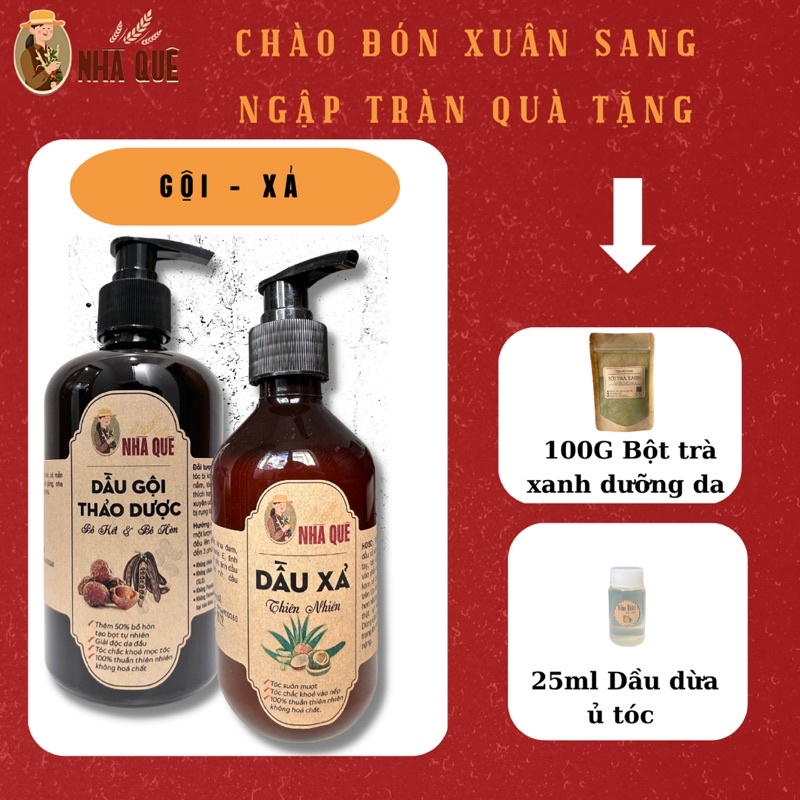 DẦU GỘI BỒ KẾT [Combo 2 món]