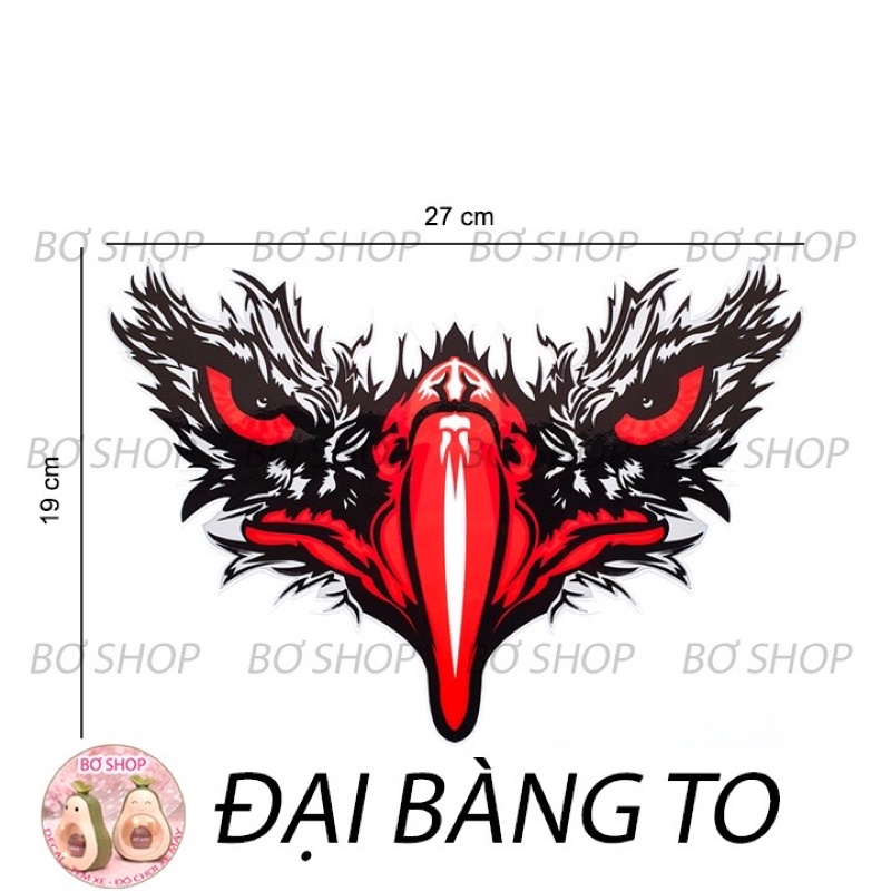 TEM MỎ ĐẠI BÀNG DÁN XE MÁY- OTO