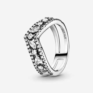Nhẫn Đôi Mạ Bạc 925 Đính Đá Lấp Lánh