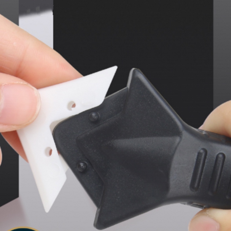 Bộ Dụng Cụ Cạo Keo Dán Kính / Góc Cạnh Bằng Silicone 5 Trong 1