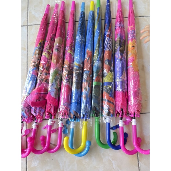 Ô Dù Công chúa siêu nhân Cho Bé Gái / bé trai - Đồ Chơi Trẻ Em - Ô hoạt hình che nắng mưa cho các bé