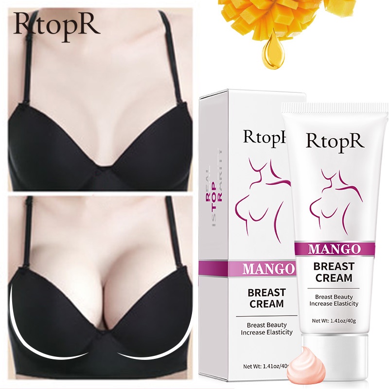 【💯Hàng thật】Kem nở ngực RtopR mango beauty breast cream 40g Massage, ngăn ngừa chảy xệ, nâng cao tự nhiên, kem nâng ngực nhanh