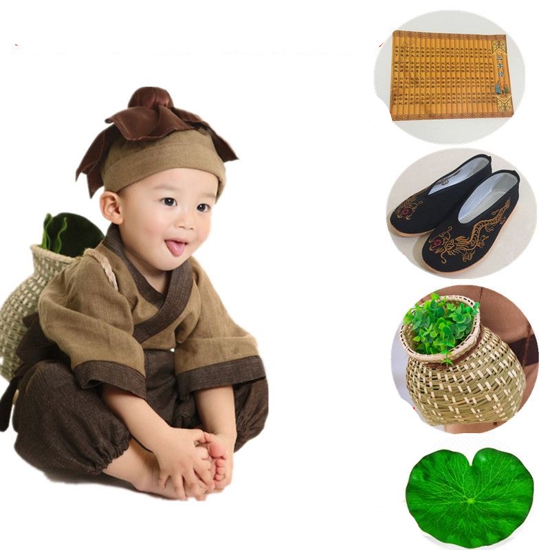 Bộ Đồ Hóa Trang Chú Tiểu Nhỏ Nhắn Phong Cách Trung Hoa 2023 Dành Cho Bé Trai