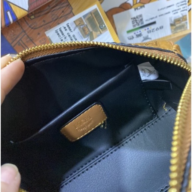 Túi tote mini MMCM kèm móc cún, hàng có sẵn