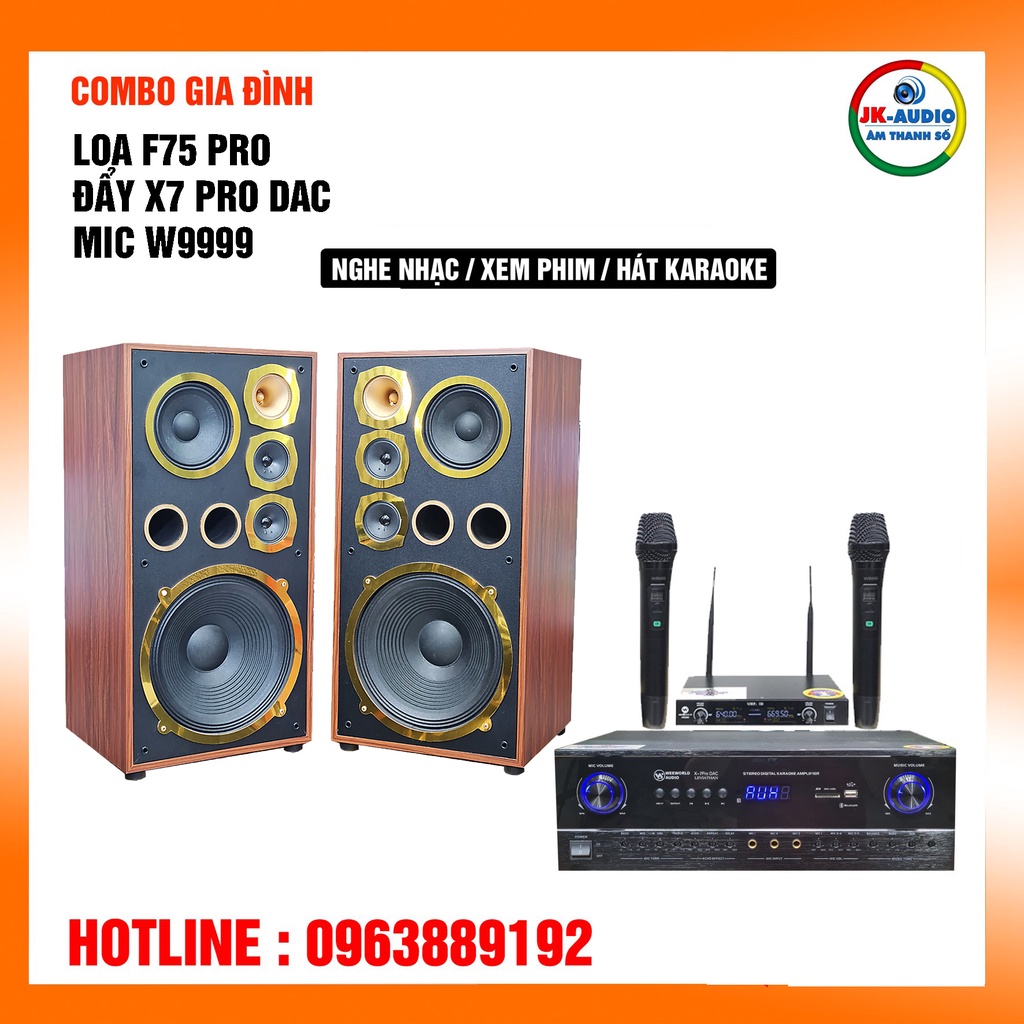 Dàn karaoke gia đình loa Weeworld F75 Pro 13,5 triệu