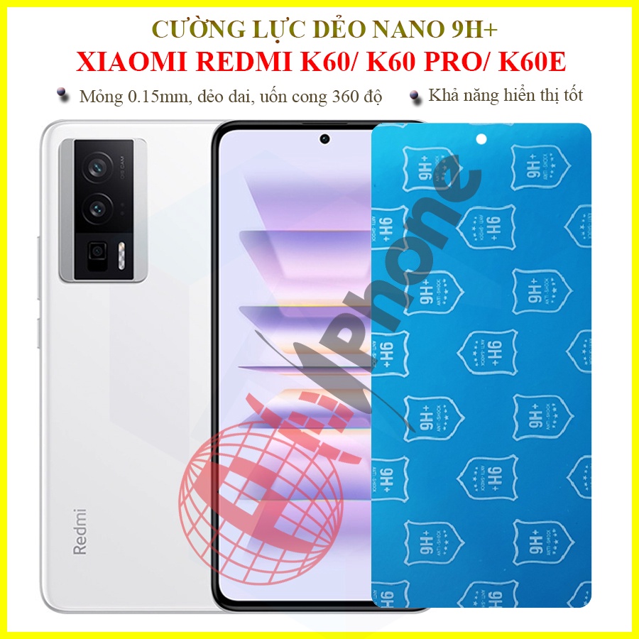 Dán cường lực dẻo nano trong hoặc nhám cho Xiaomi Redmi K60/ K60 Pro/ K60e