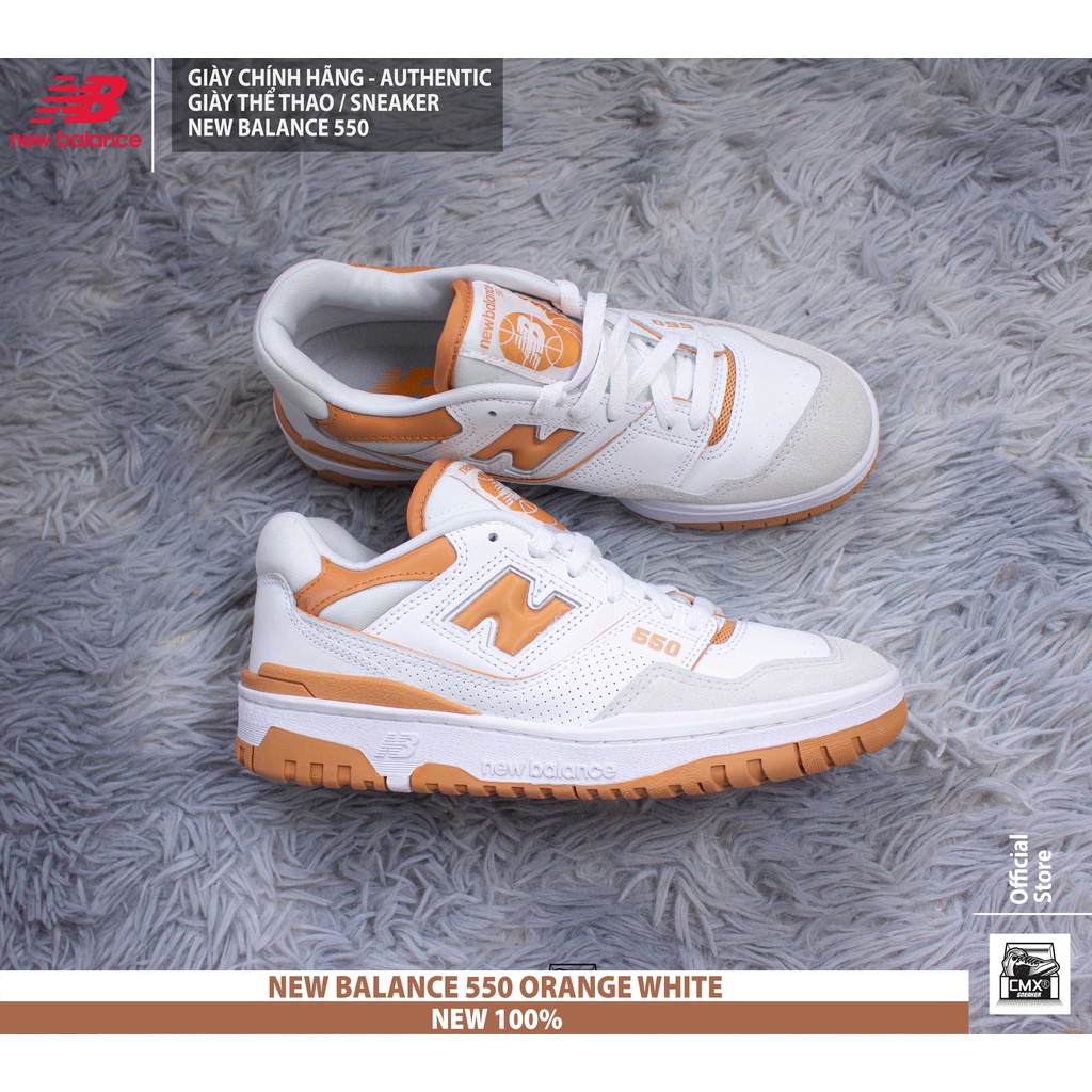 Giày New Balance 550 ORANGE WHITE - AUTHENTIC 100%