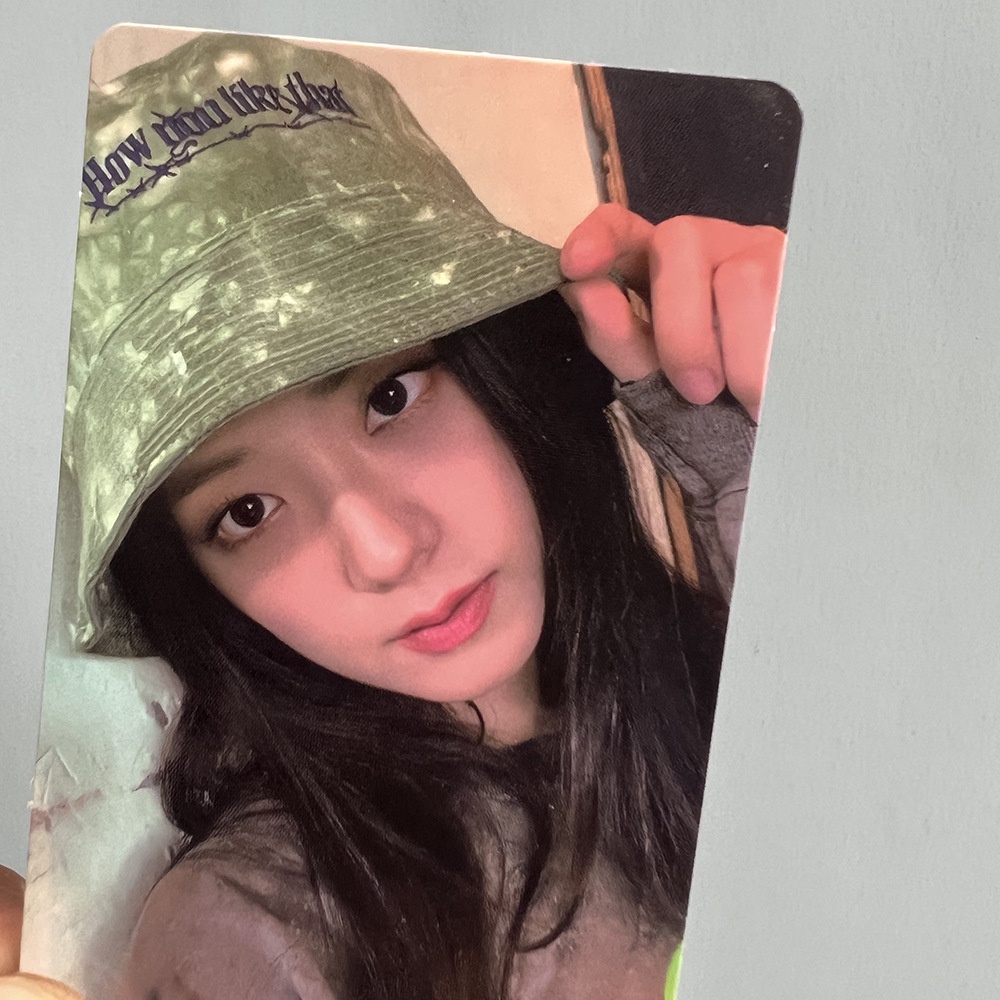 Bộ Ảnh Thẻ Hình Nhóm Nhạc Blackpink HOW YOU LIKE THAT THAT KIM JISSO Bộ 4 Thẻ Hình Nhóm Nhạc BlackPink Jisoo photocard