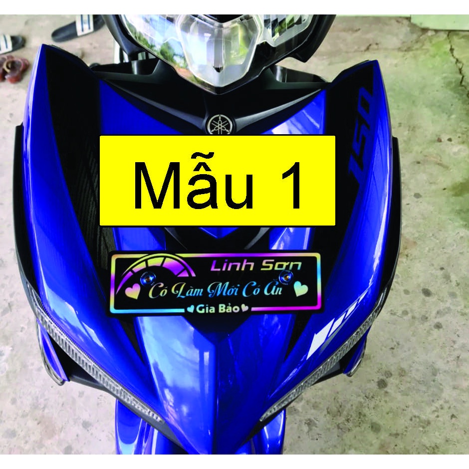 (Theo yêu cầu) Bảng tên giá rẻ 7 màu - hiệu ứng titan - Zalo tư vấn : 0944.221.656