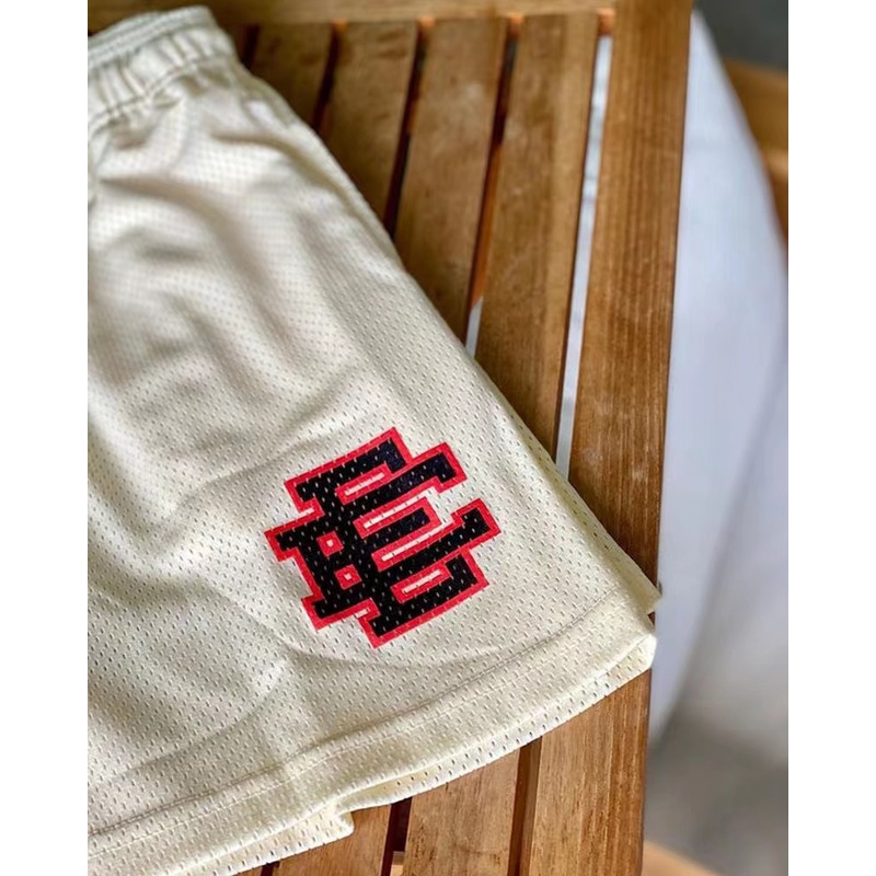 Eric Emanuel EE Quần Short Thể Thao Phối Lưới Thoáng Khí Phong Cách NEW YORK CITY SKYLINE 2023 Cho Nam