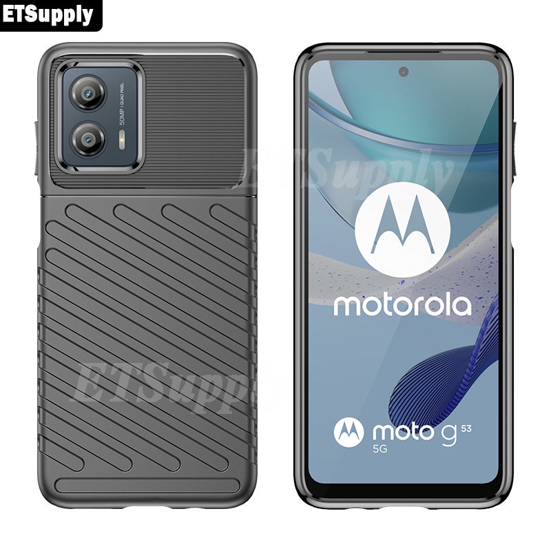 MOTOROLA Ốp Điện Thoại TPU Sợi Carbon Chống Sốc Cho Moto G735 G3 G735