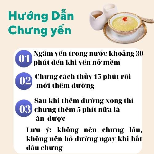 Set yến baby nguyên chất 100% dùng thử cho bé, Yến baby sạch lông tặng kèm táo đỏ đường phèn chưng tại nhà