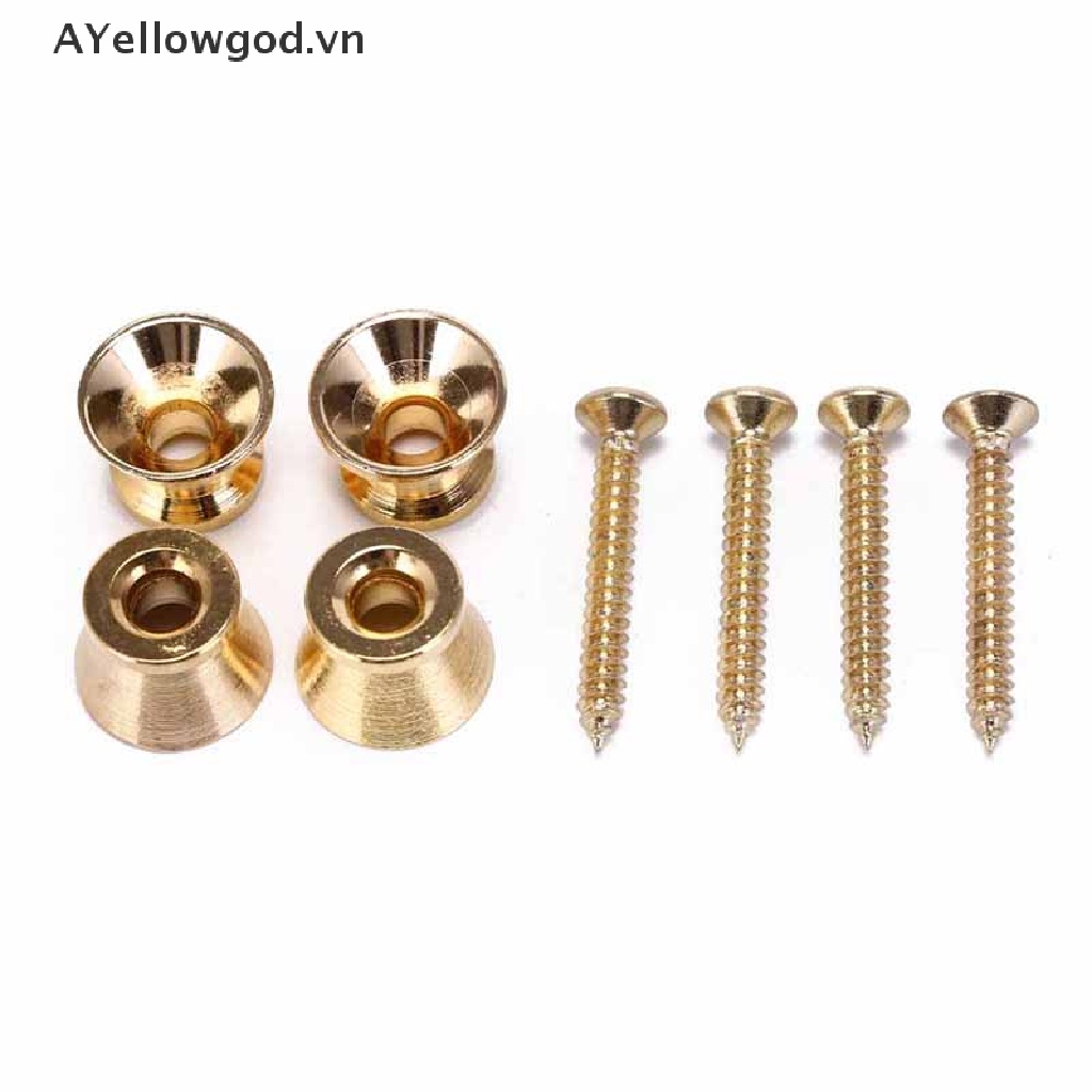 Bộ 4 Nút Khóa Dây Đeo Đàn guitar bass Chuyên Dụng