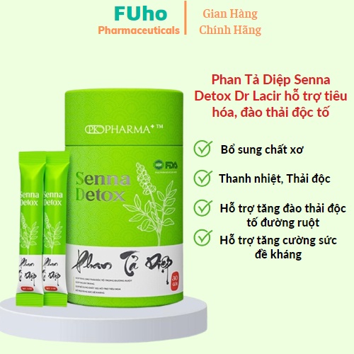 Phan Tả Diệp Senna Detox hỗ trợ tiêu hóa, đào thải độc tố hỗ trợ tiêu hóa hộp 30 gói DuocphamFuho