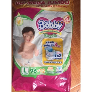 Tã quần bobby size m112+6/l94+12/xl 84+12/xxl76+12