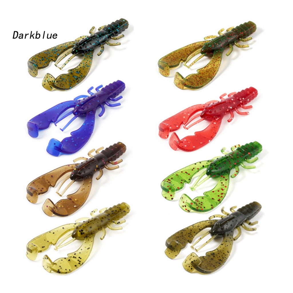 Bộ 6 Mồi Câu Cá Giả Hình Tôm Hùm Mềm Màu Sắc Tươi Sáng Có Thể Tái Sử Dụng