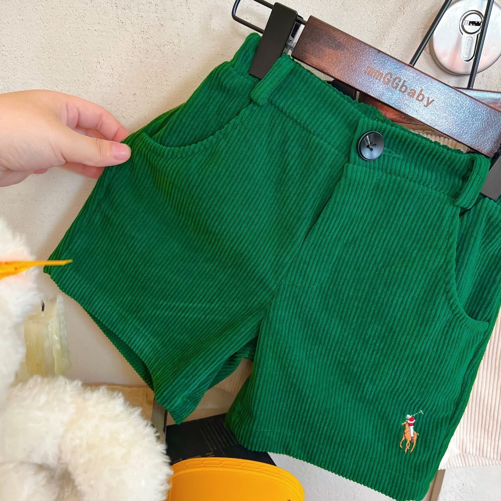 Quần Đùi Chất Nhung Tăm Cao Cấp Cho Bé Từ 7-27kg MINKYSUN