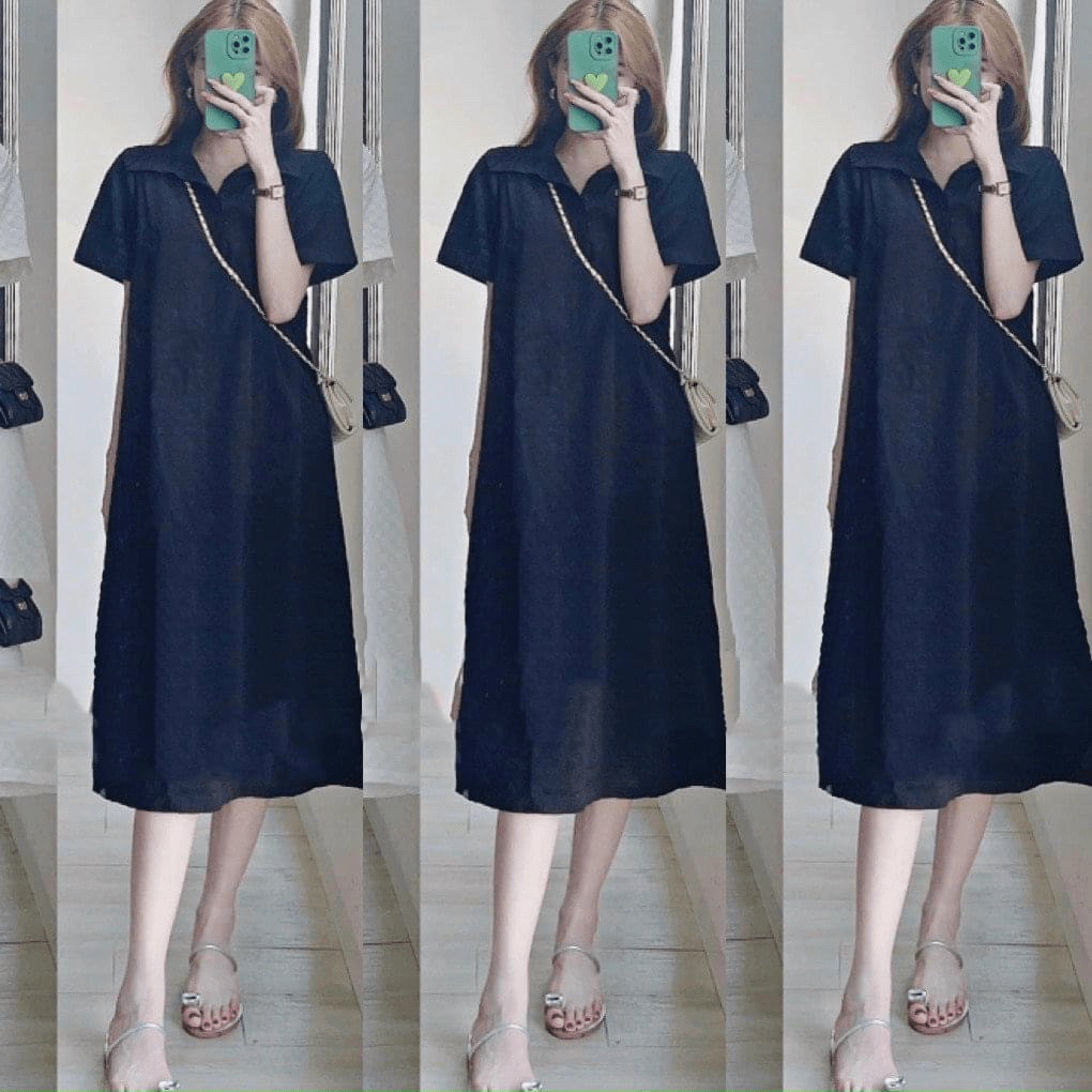 (HCM) Đầm sơ mi quốc dân thích hợp mọi độ tuổi thời trang tươi tắn , sang chảnh , thiết kế tinh tế KM FASHION