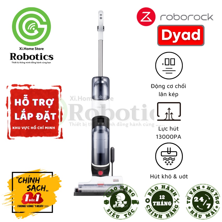 💥HỎA TỐC💥 ROBOROCK DYAD máy hút bụi Lau sàn KHÔ và ƯỚT - CHUYÊN LAU SÀN KHÔNG DÂY tự động GIẶT GIẺ LAU.
