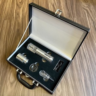 Khui Rượu vang, Đồ khui rượu vang - Sạc pin, hộp da nhập khẩu.
