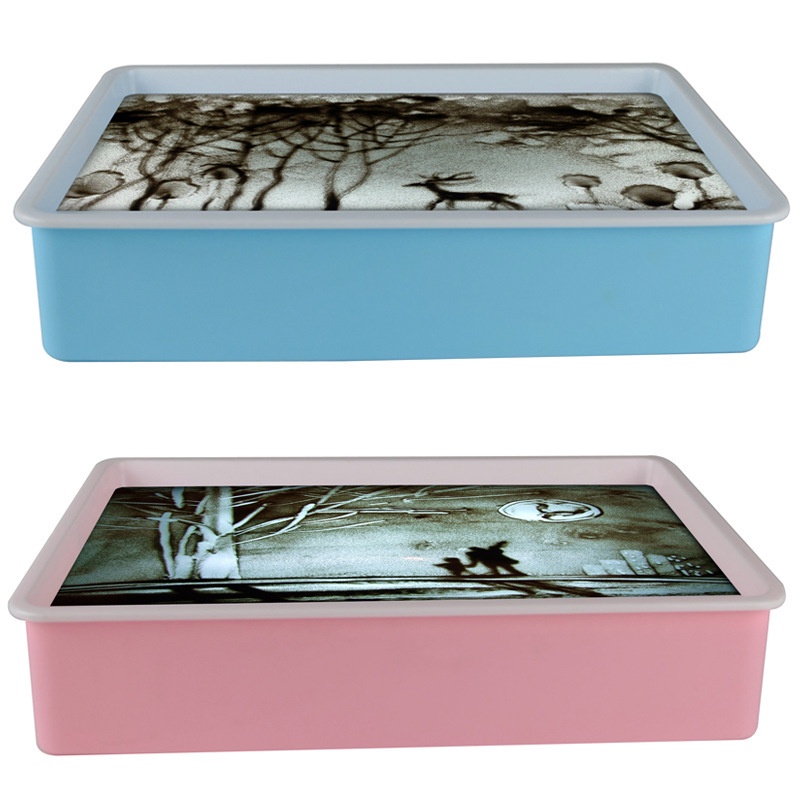 Bàn vẽ tranh cát cho bé mới nhất 2023 (tặng kèm pin sạc)