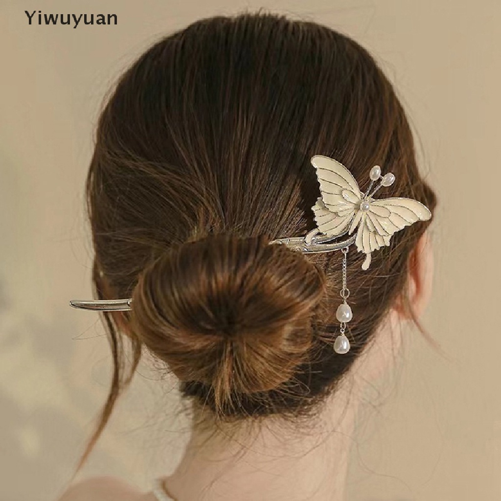 &lt; Yiwuyuan &gt; Kẹp Tóc Tua Rua Hình Bướm Cá Tính Chất Lượng Cao Thanh Lịch Bước Vào Mùa Thu Và Mùa Đông Đang Giảm Giá