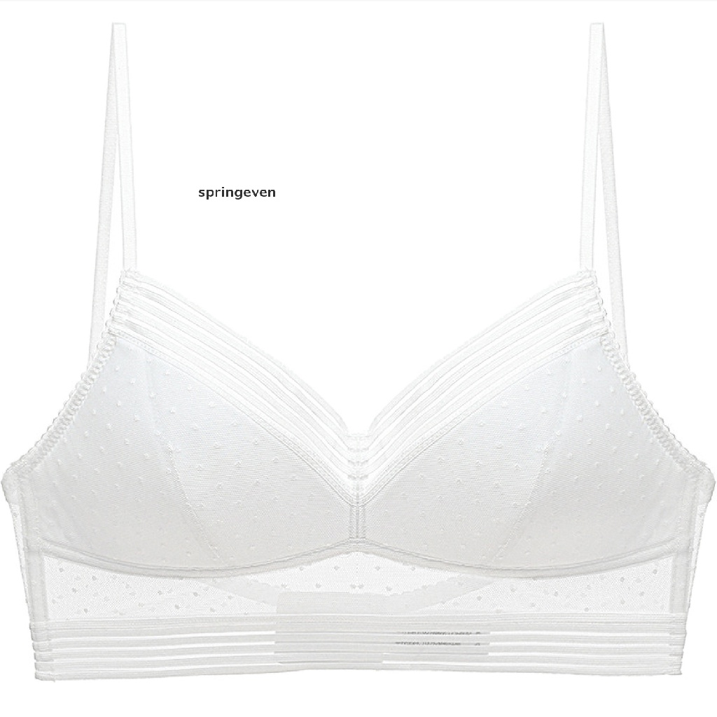 Áo Lót Nâng Ngực Chữ U Lưng Thấp Không Gọng Phối Ren Hoa Duyên Dáng