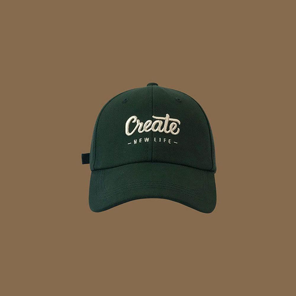 Mũ Lưỡi Trai Thêu Chữ Đơn Giản Phong Cách Hàn Quốc Cho Nữ