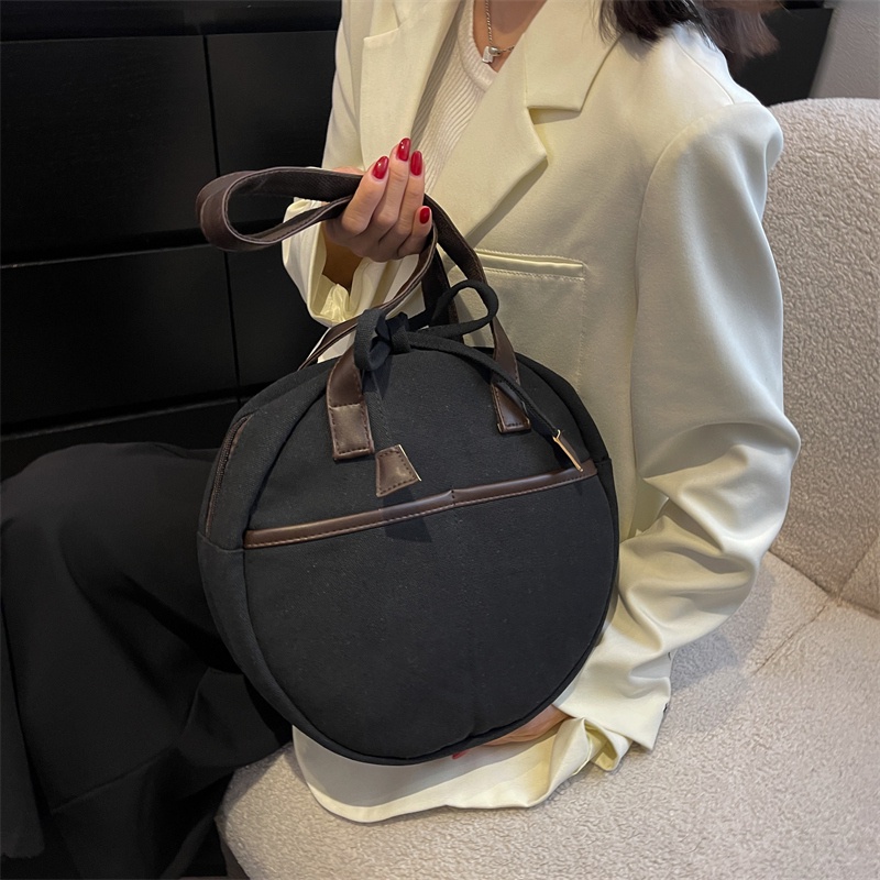 Ielgy Túi Xách Đeo Chéo Hình Tròn Nhỏ Cầm Tay Dễ Phối Đồ Thời Trang Thường Ngày Cho Nữ