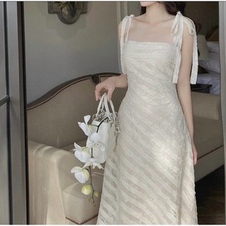 ĐẦM MIIDI CỘT VAI 2 DÂY