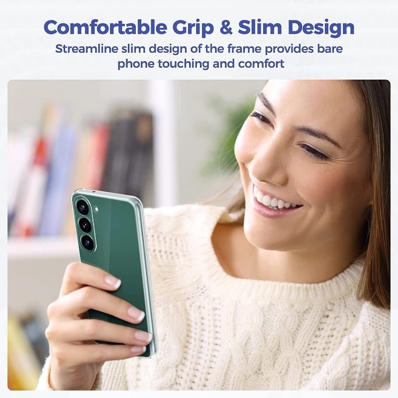 Ốp Điện Thoại TPU Silicone Mềm Trong Suốt Siêu Mỏng Cho Samsung S23 / S23 Ultra / S23