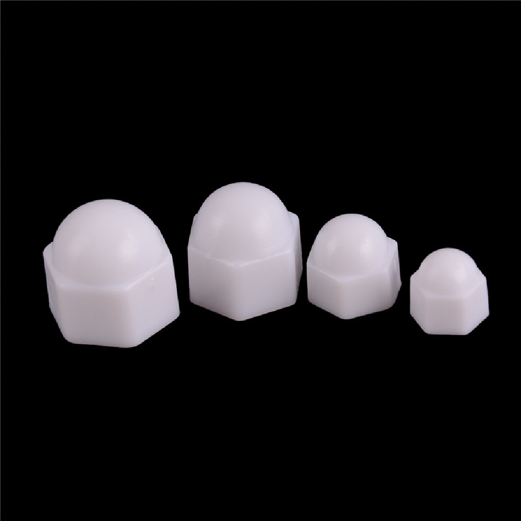 Set 10 Đai Ốc Lục Giác Màu Trắng M6 M8 M10 M12