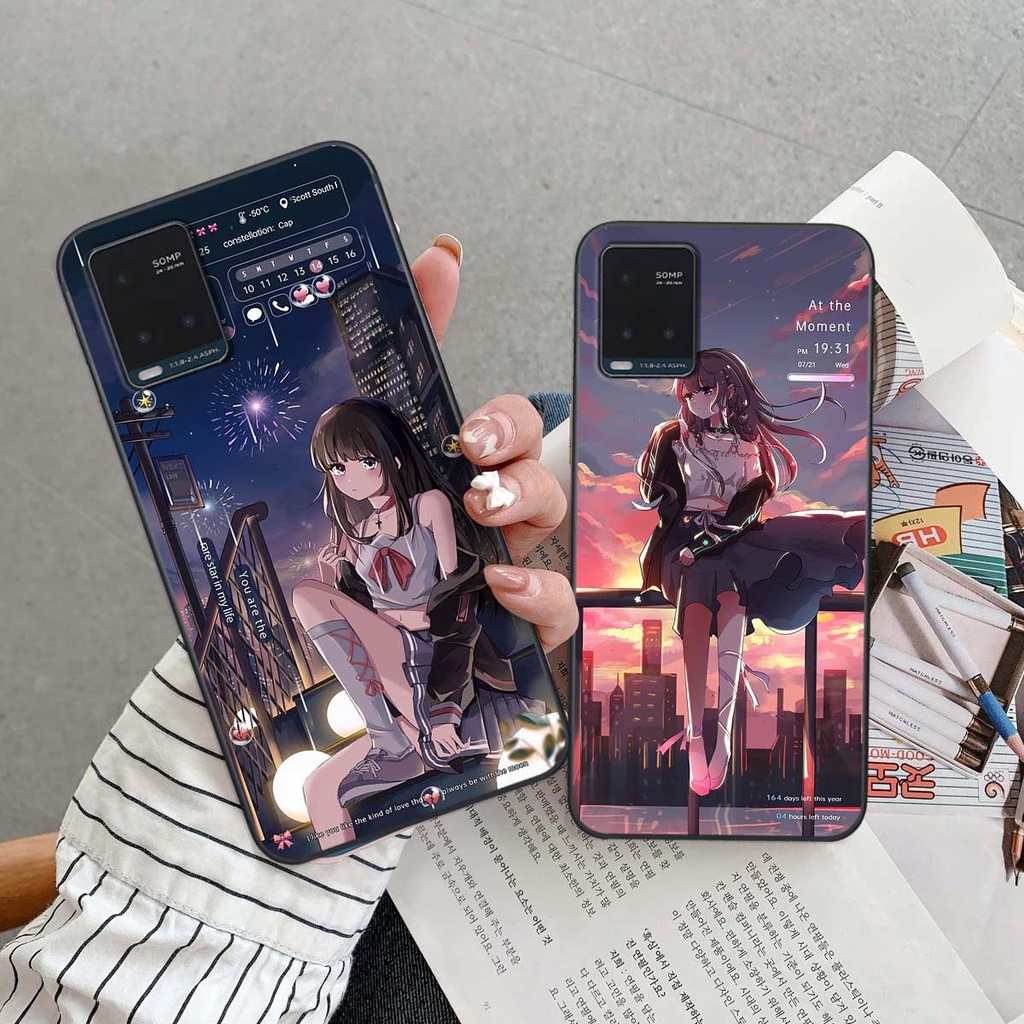 Ốp lưng Vivo Y21 / Y21s / Y33s hình anime boy girl phong cách thời trang, ốp rẻ đẹp