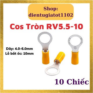 10 đầu cos tròn rv5.5-10, rv5.5-10, đầu cos dây điện, đầu cos xe máy