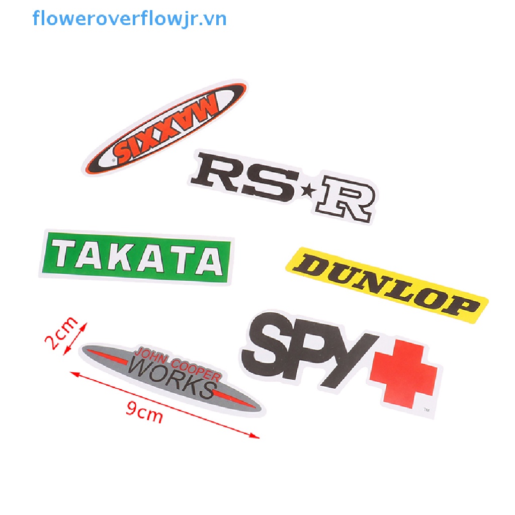 Bộ 100 Miếng Dán Logo Dirt Bike Trang Trí Xe Hơi