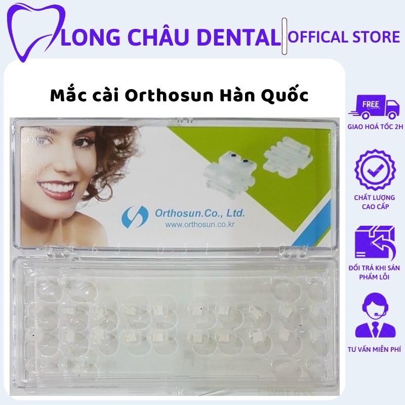 Mắc cài sứ Hàn Quốc Orthosun mắc cài niềng răng chỉnh nha