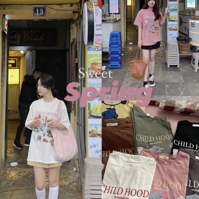 Áo pull ngắn tay Child Hood Nana21 Nanastore21