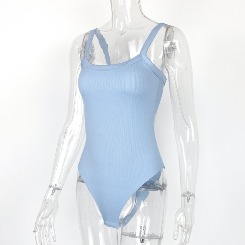 Áo Liền Quần Hai Dây Màu Trơn Thời Trang Mùa Hè Cho Nữ YOUYO