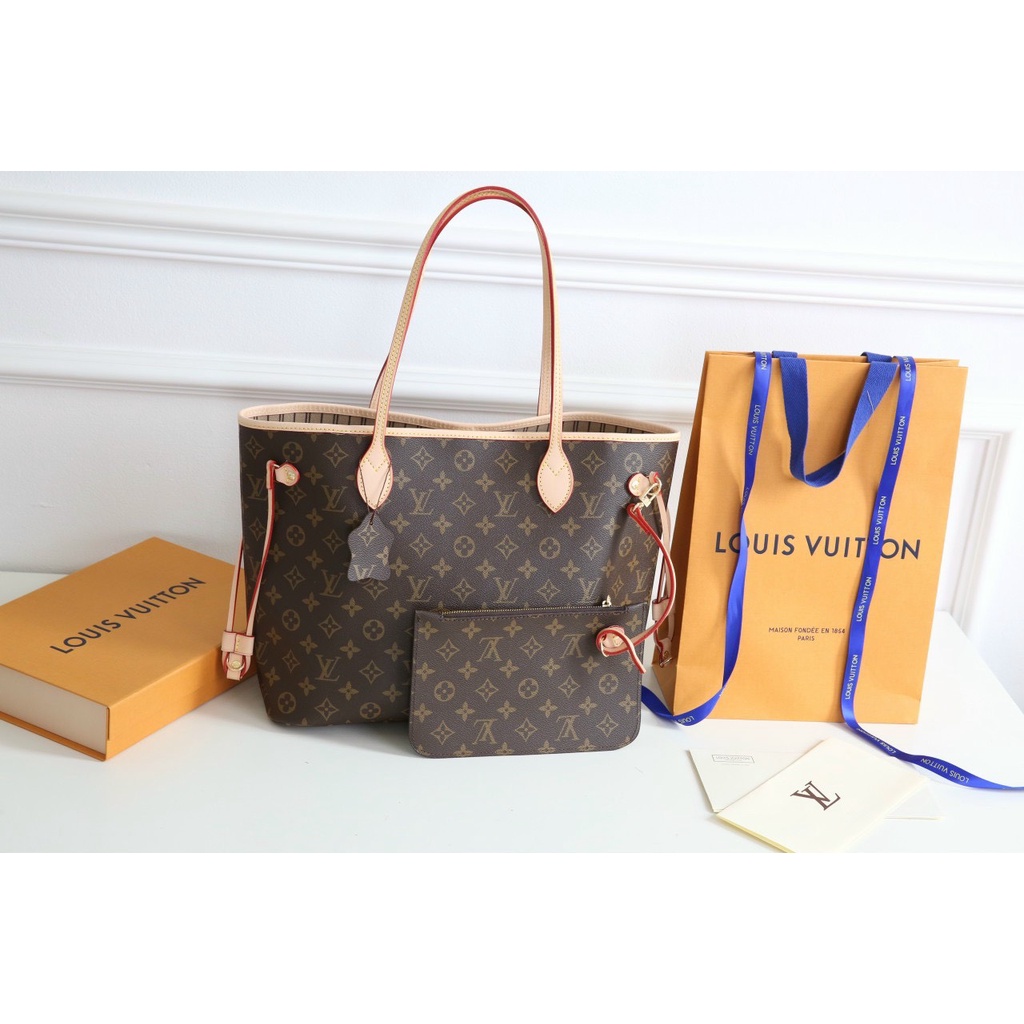 Túi LV Neverfull - Size 33cm - 3 màu - Hàng có box - Kèm ví nhỏ bên trong - Lót kèm code - Bản V.I.P cực đẹp