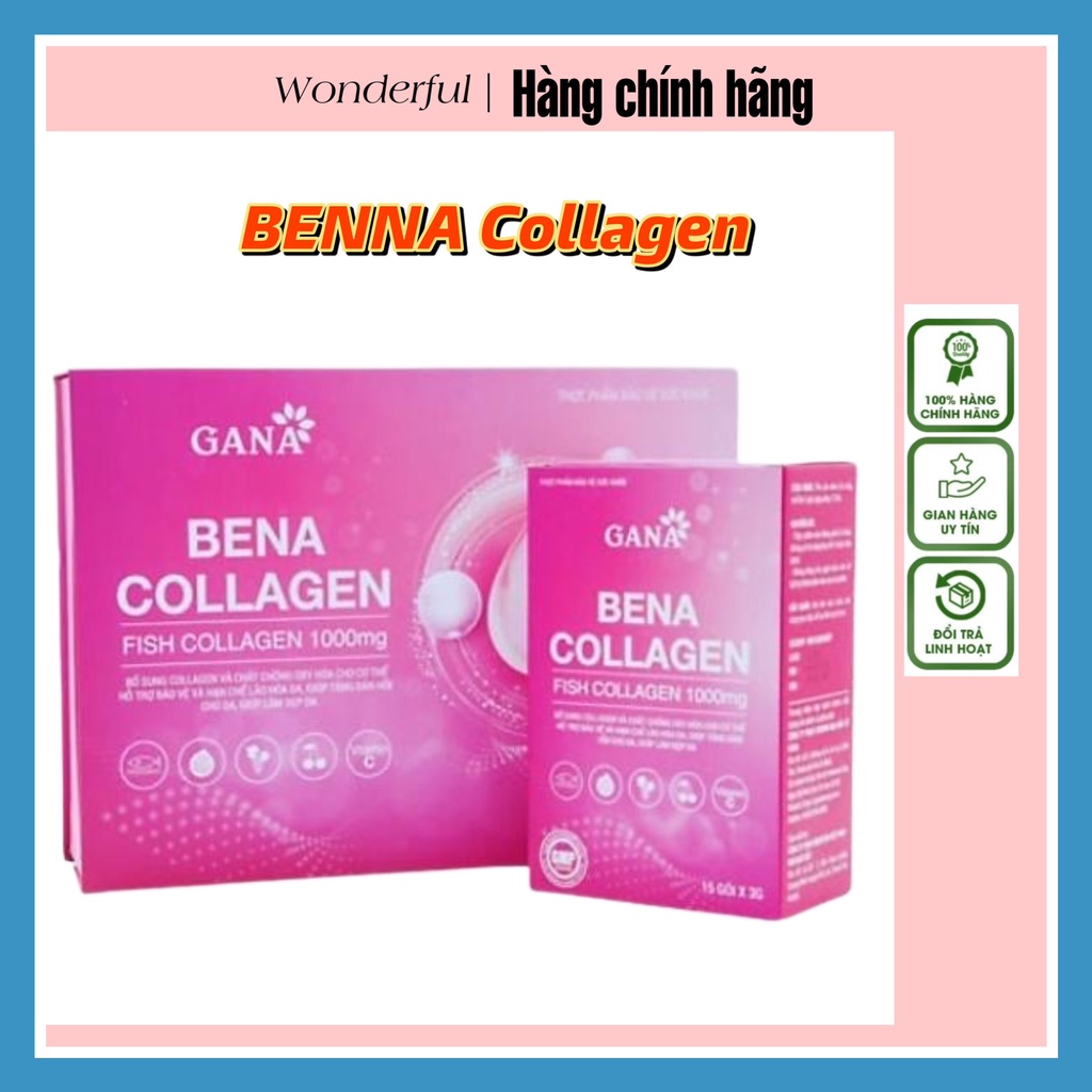 (CHÍNH HÃNG) COLLAGEN BENA công ty GANA hộp 30 gói,