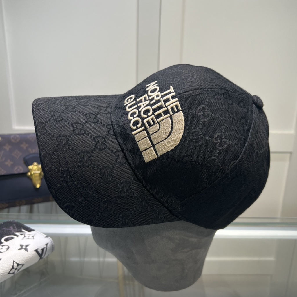 Mũ Lưỡi Trai Thêu Logo GG X TNF 23ss Sang Trọng