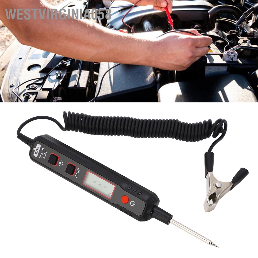 Có thể bán buôn Đèn thử ô tô MAYILON HT86A Bút điện áp hai chiều tự động 2‑100V DC hạng nặng Westvirginia058 Hàng giao ngay