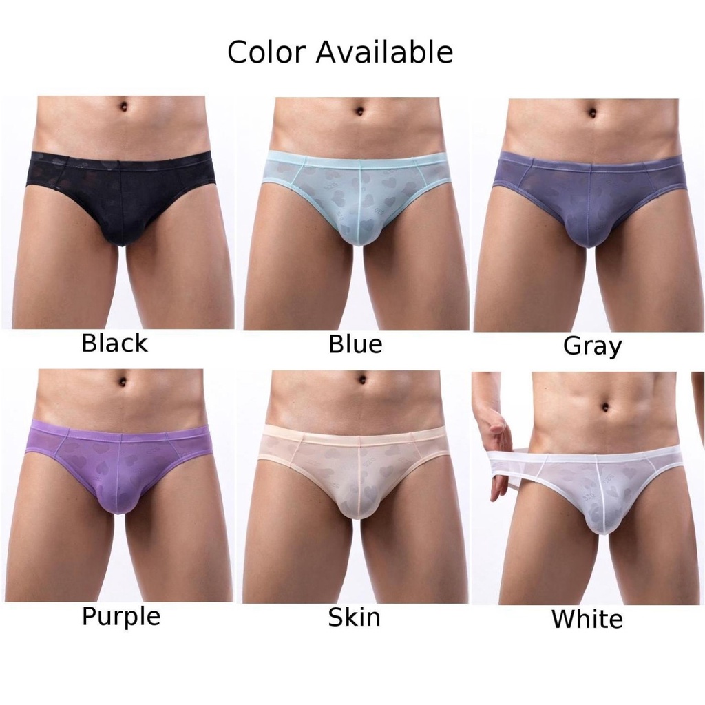 Quần Lót Lụa Lạnh Siêu Mỏng Lưng Thấp Gợi Cảm Cho Nam VN0221