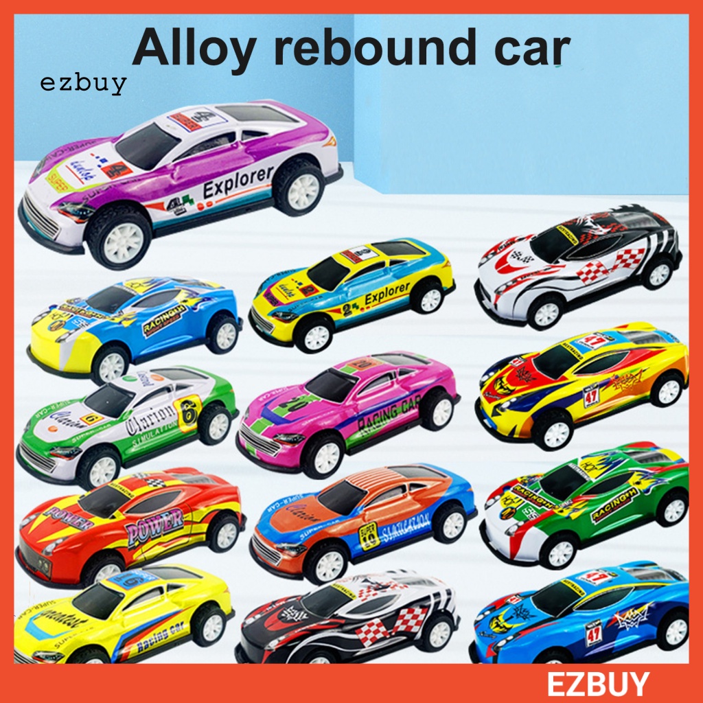 Set 2 Xe Hơi Đồ Chơi Mini Bằng Hợp Kim Cổ Điển Cho Bé