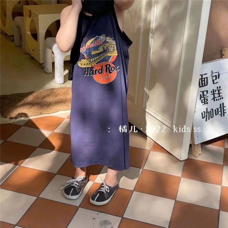 Đầm Thun Không Tay Thời Trang Mùa Hè Hàn Quốc Dành Cho Bé Gái