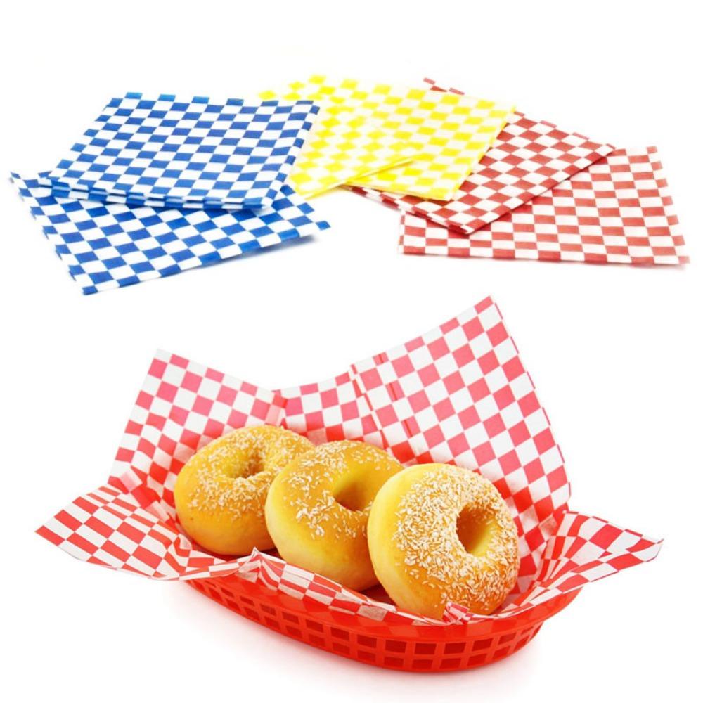 Bộ 100 Giấy Gói Bánh Mì / Pizza Chống Thấm Nước / Mỡ Tiện Dụng